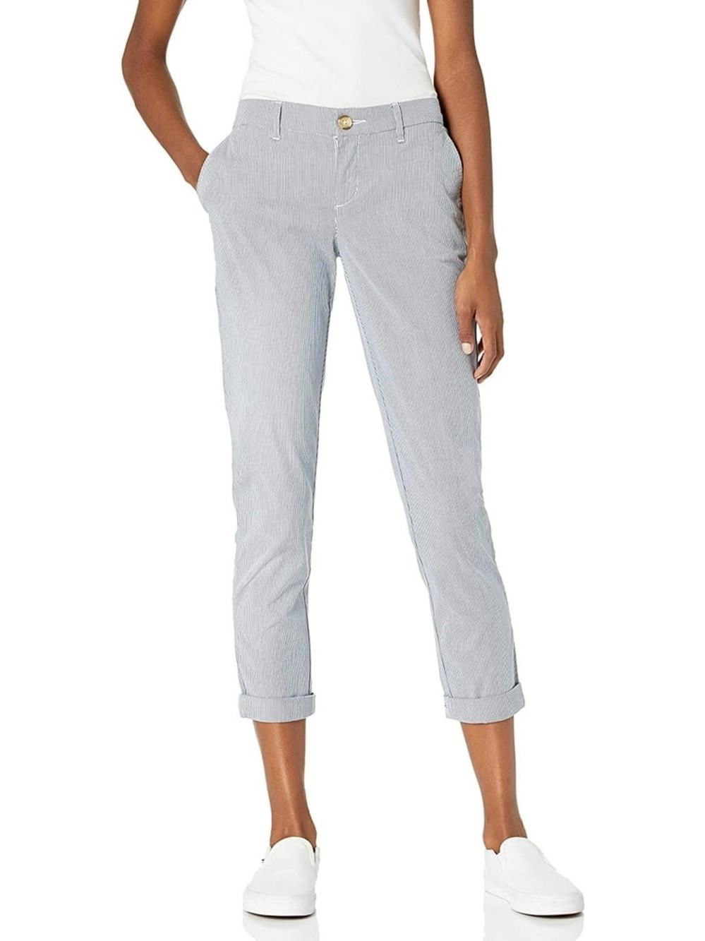 Tommy Hilfiger Relaxed Fit Striped Hampton Chino Pant